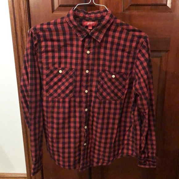 Arizona Jeans red/black check L/S shirt - Picture 1 of 2